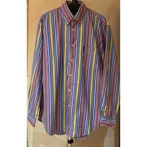 Vintage Fila Button Down Striped Shirt - Medium